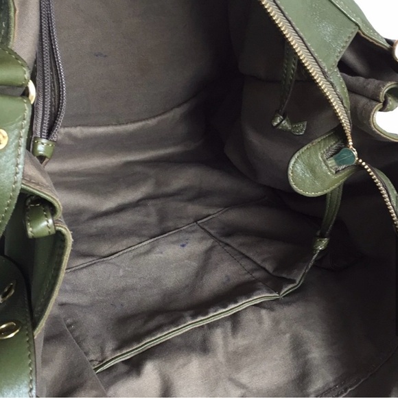 Beautiful Rabeanco Army Green Leather Bag - Picture 6 of 8